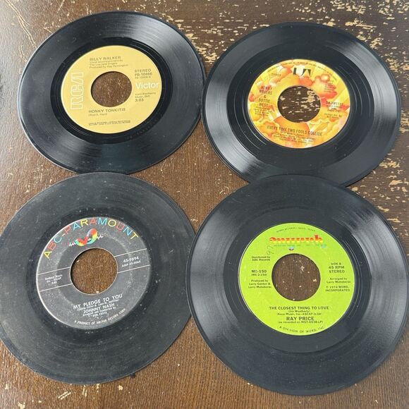 Vintage Country Music 7” 45s VG Vinyl Honky Tonk Cowboy Records Beer Heartbreak - Picture 9 of 11